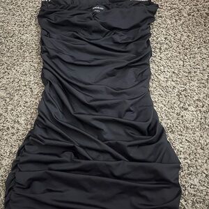 Bebe black fitted dress